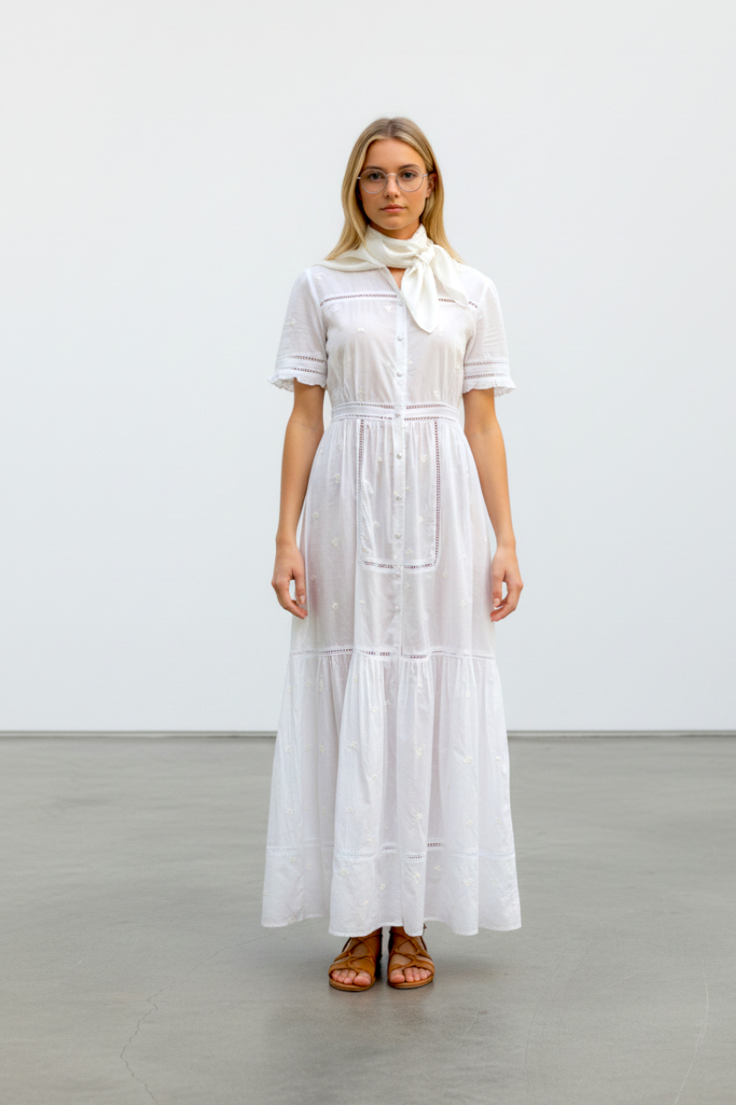 BRDR Day Ditsy Embroidery Dress Dress