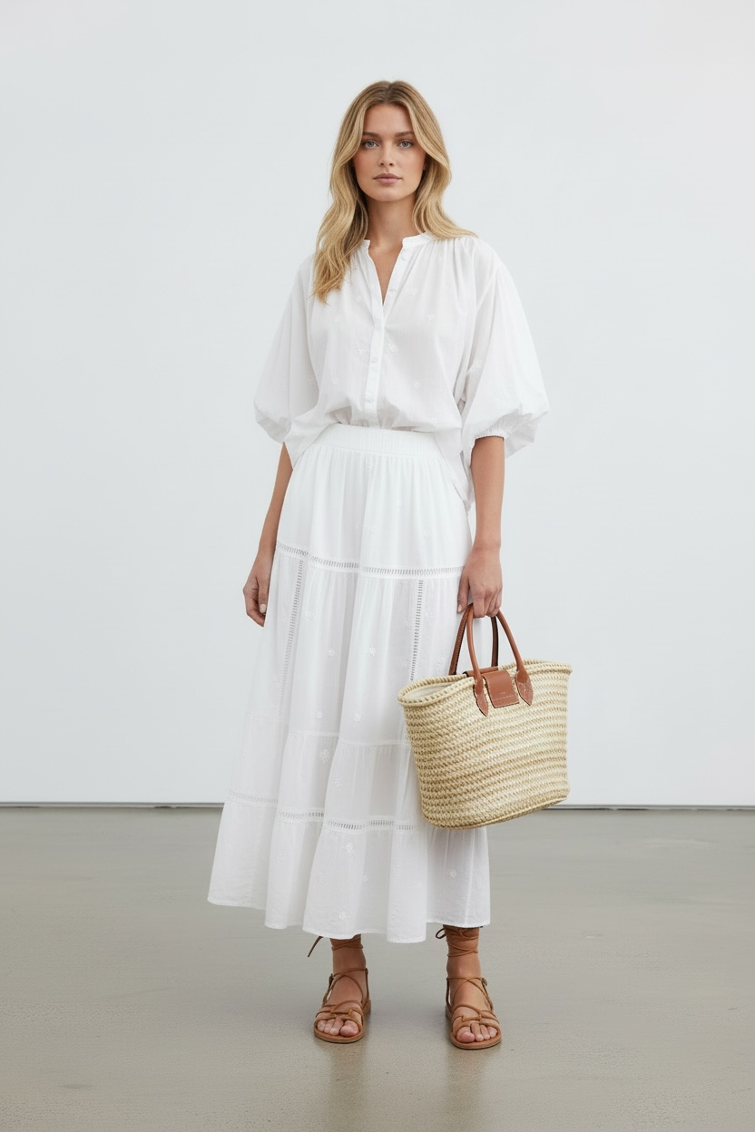 BRDR Day Ditsy Embroidery Skirt Skirt