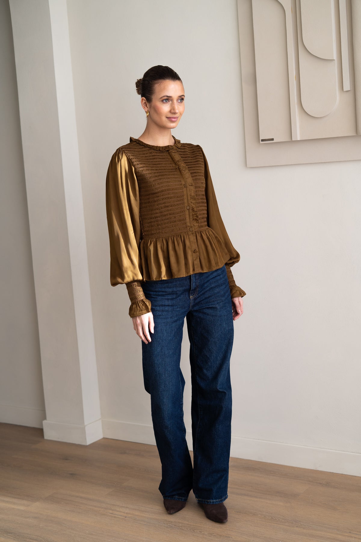 BRDR Linea Smocked Blouse Blouse
