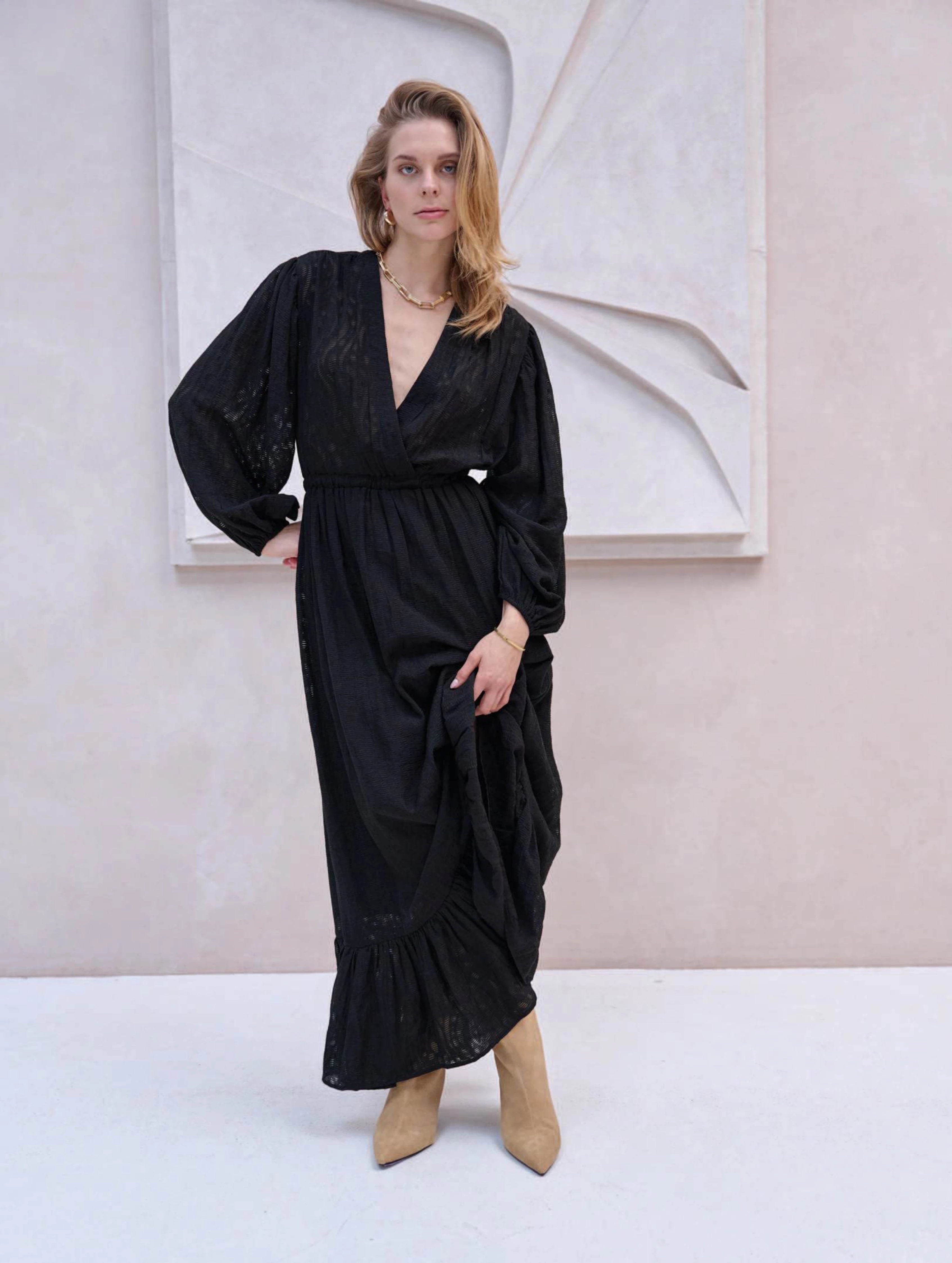 Elise Jacquard Dress