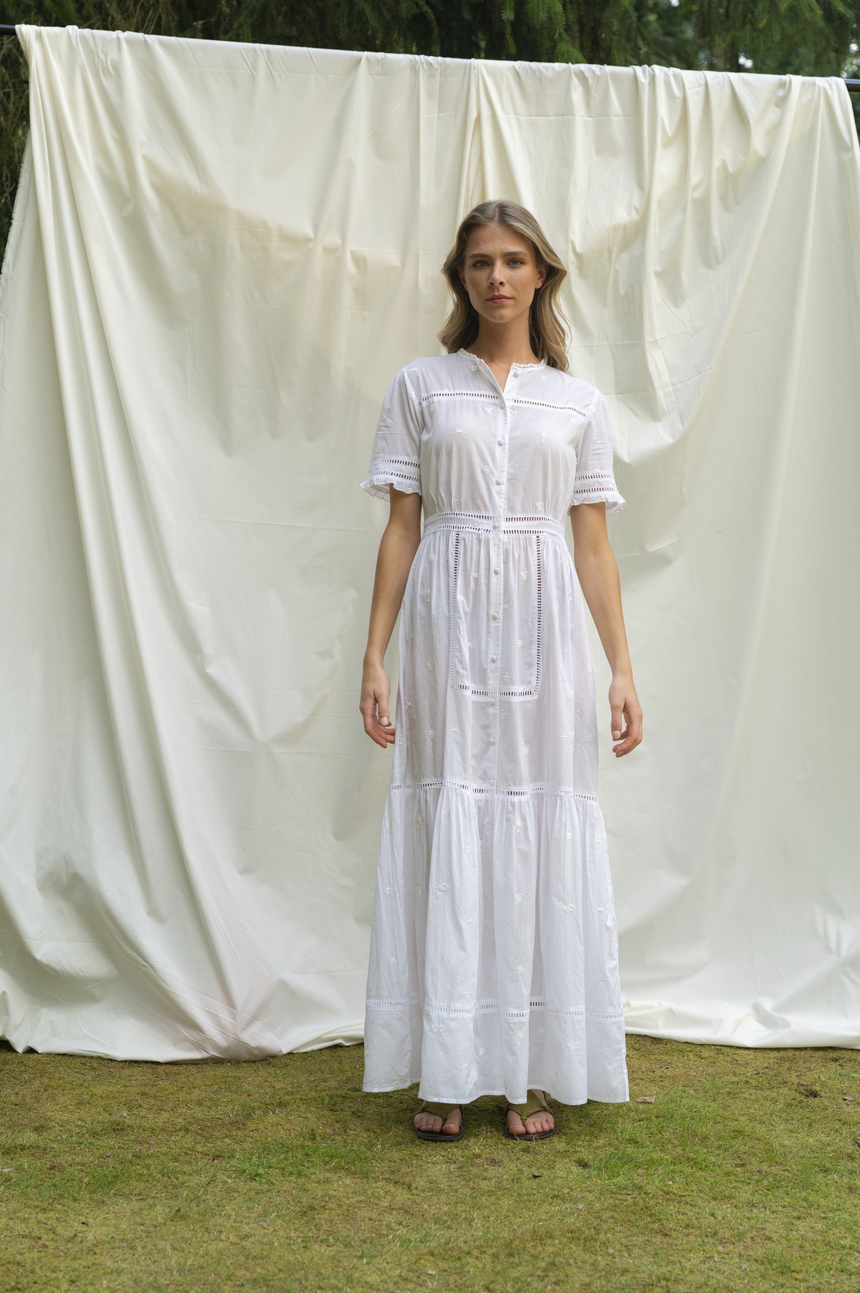 BRDR Day Ditsy Embroidery Dress Dress