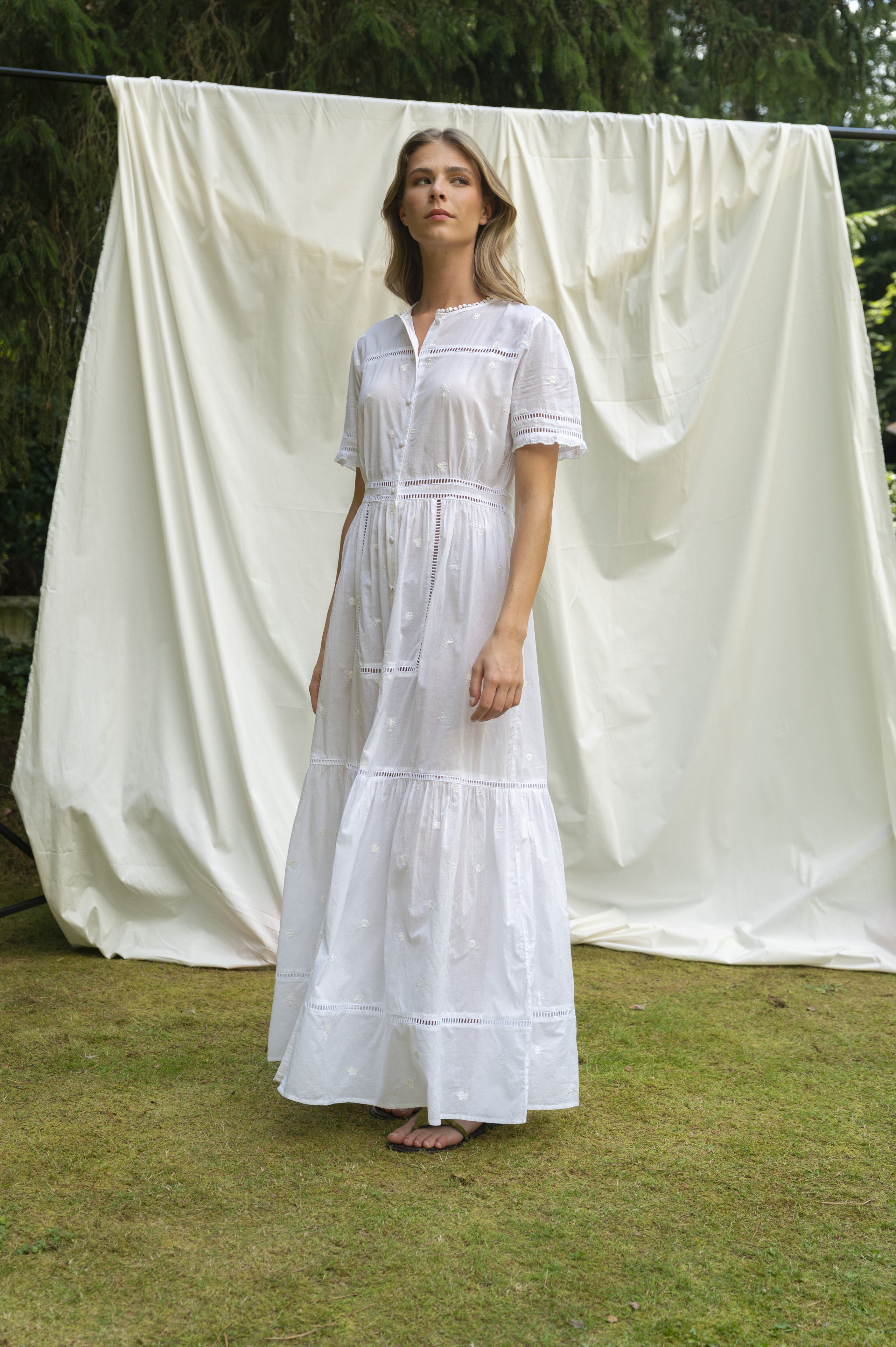 BRDR Day Ditsy Embroidery Dress Dress