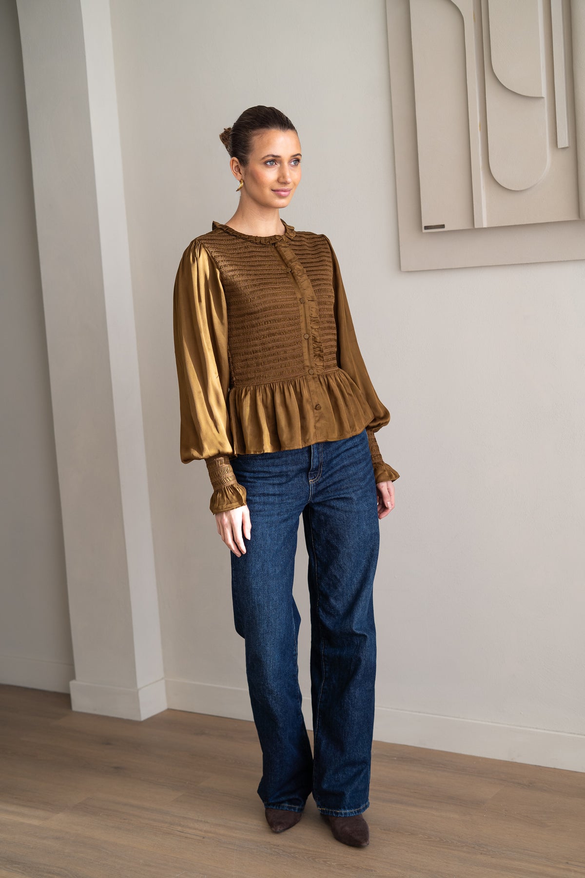 BRDR Linea Smocked Blouse Blouse