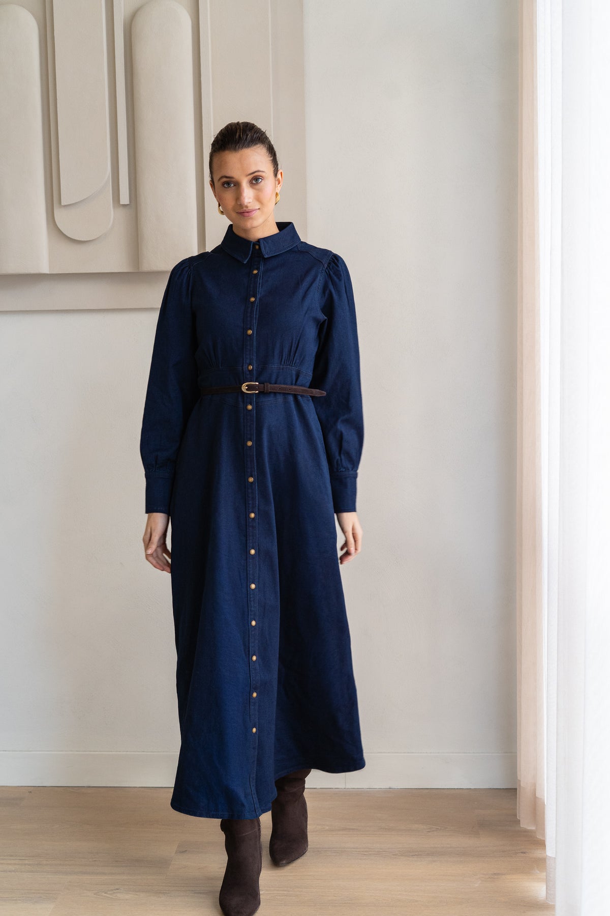 BRDR Row Denim Dress Dress