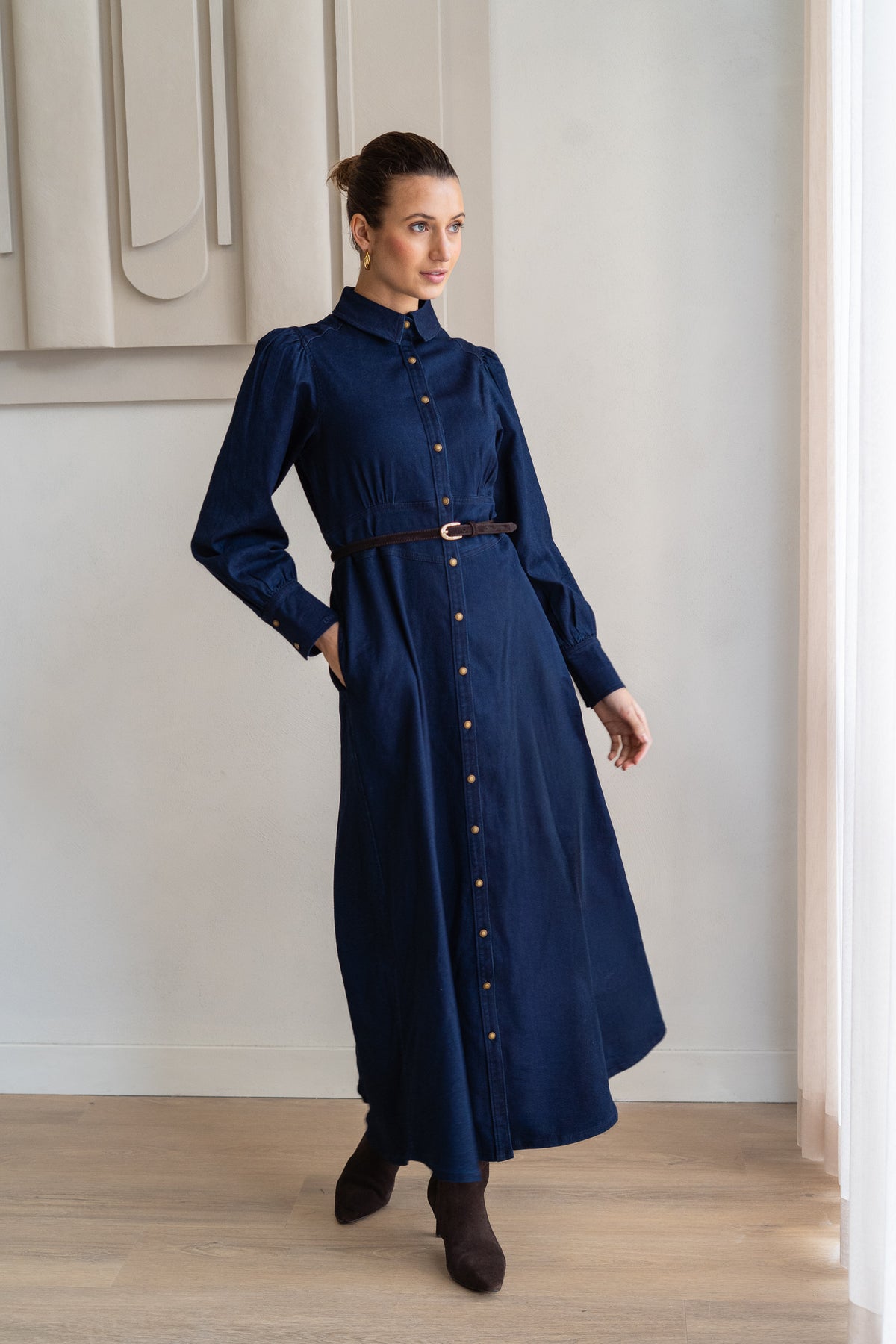 BRDR Row Denim Dress Dress