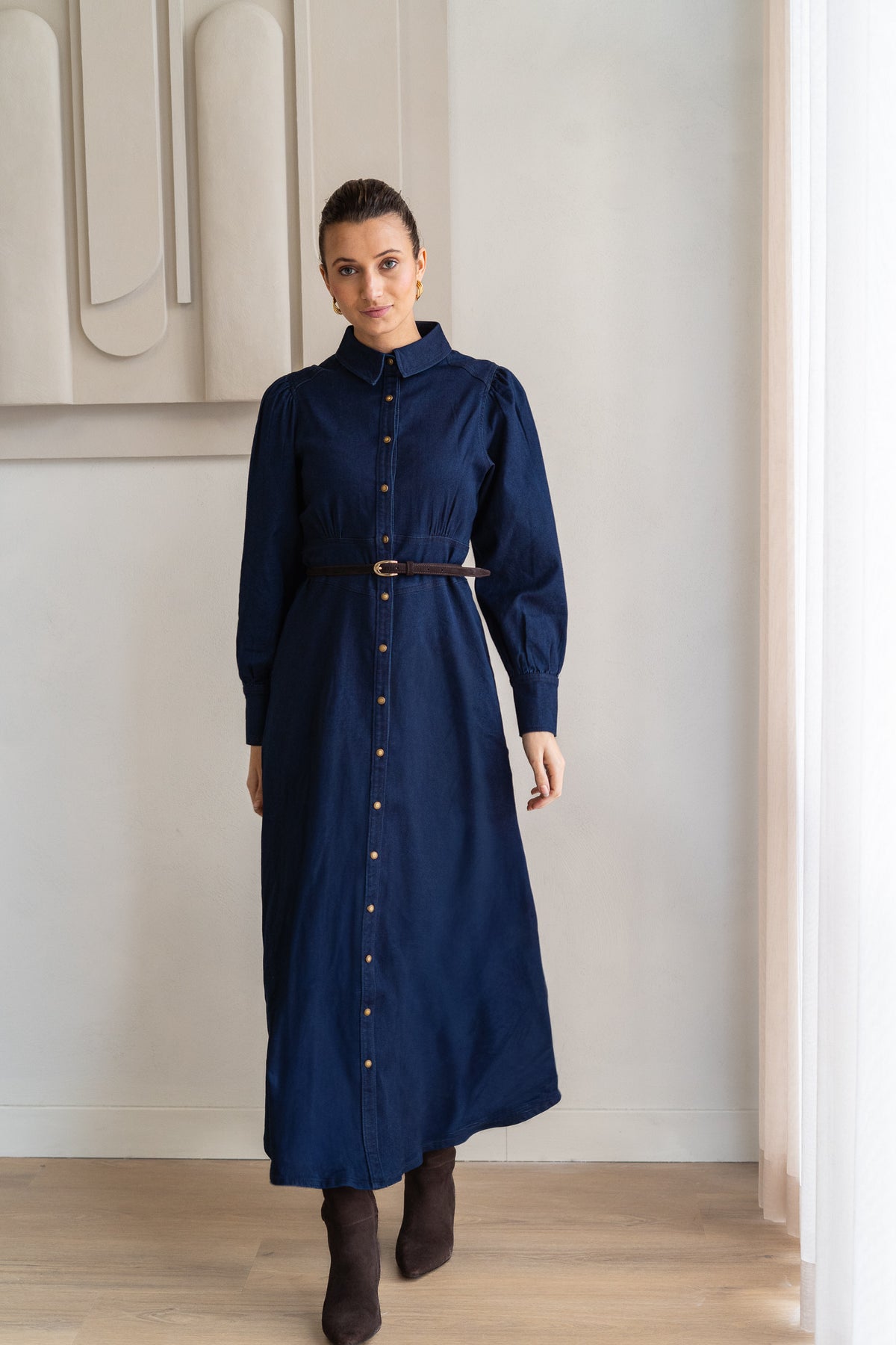 BRDR Row Denim Dress Dress