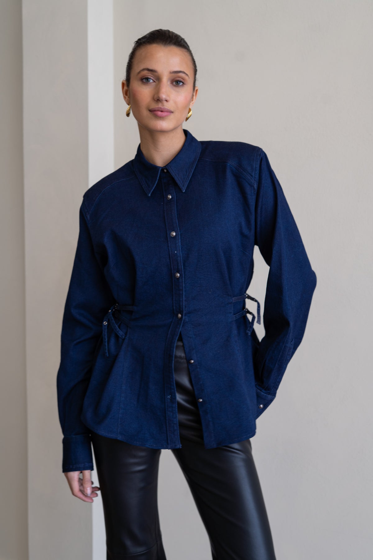 BRDR Row Denim Shirt Shirt